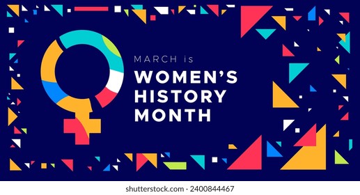 Celebrating women's history month. Feminine style design with minimalist foliage and flowers. Women's day celebration. March 8, 2023.