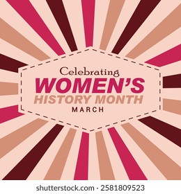 Celebrating Women's History Month March post banner design