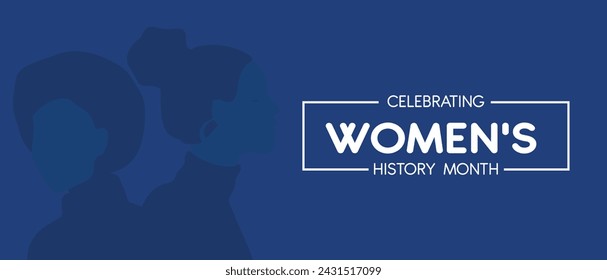 celebrating women's history month  vector 