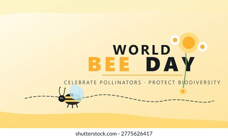 Celebrating world bee day and the importance of pollinators Vector