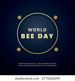 Celebrating world bee day and the role of pollinators Vector