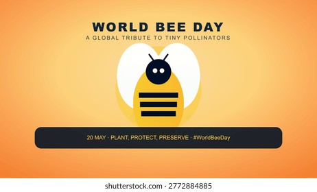 Celebrating world bee day and their vital pollination role Vector
