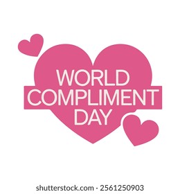 Celebrating World Compliment Day with Love vector illustration