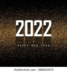 Celebration 2022 new year holiday on glitters background