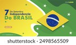 Celebration 7 de setembro, dia da independencia do Brasil 2024, (translation : 7 September, Independence Day of Brazil 2024), Background, Banner, Billboard, Poster, Social Media, Social Media template