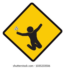 celebration action with Flower bouque, caution symbol, road symbol sign and traffic symbol design concept, vector illustration.