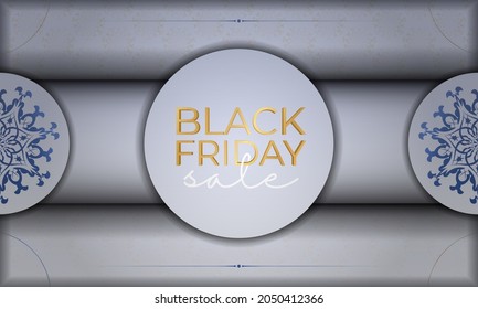 Celebration Advertising For Black Friday Sale Beige With Greek Pattern
