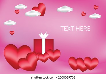 celebration anniversary background decorative art heart shape