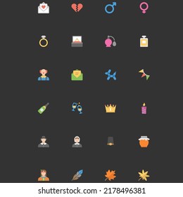 celebration, anniversary, party, congratulation,holiday icons vector illustration design