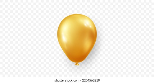 Celebration background with 3D golden balloons carnival festival vector illustration design