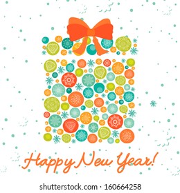 Celebration background with Christmas  gift box