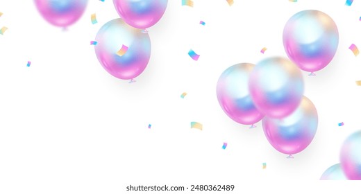 Feier Hintergrund mit bunten Luftballons Festival Vektorillustration