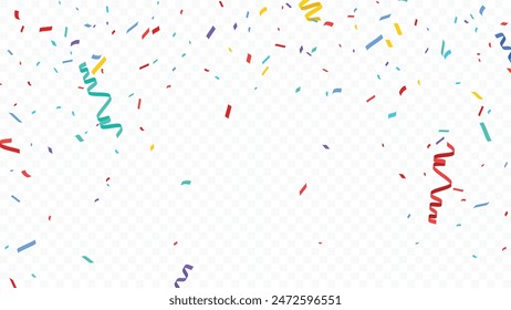 Celebration background with colorful confetti