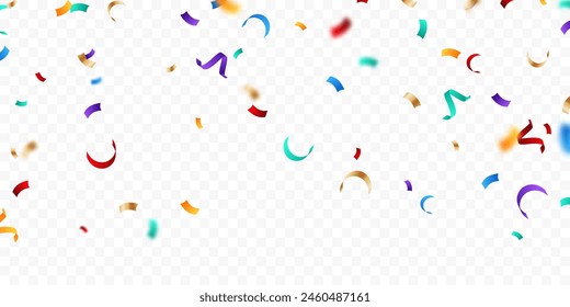 Celebration background with colorful confetti Vector illustration