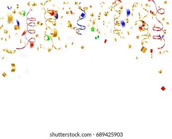 Celebration background with confetti
