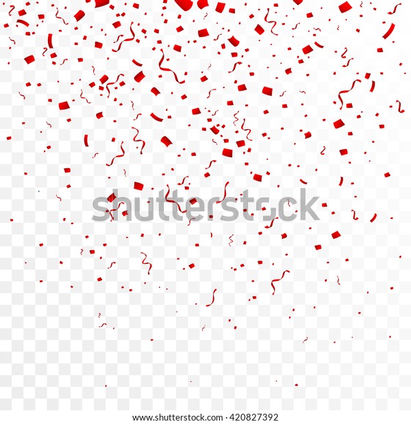 Celebration Background Confetti Isolated On White Stock Vector