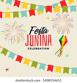 celebration background for festa junina festival