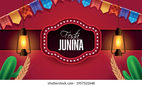 Celebration background for festa junina festival