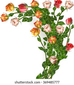 Celebration background with flowers. EPS 10 vector file included