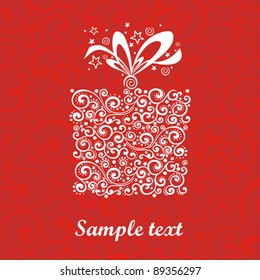 Celebration background with gift boxes and place for your text. vector illustration