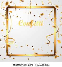 Celebration background with golden cones.