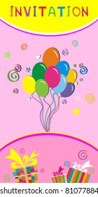 Celebration background. invitation. vector illustration