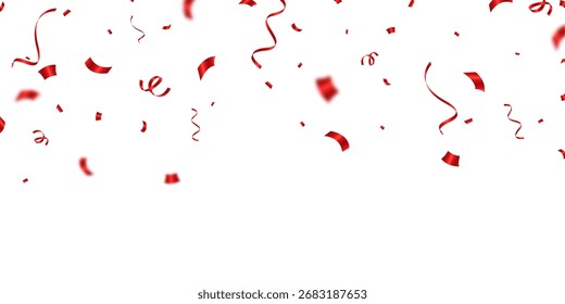 Celebration background with red zigzag balls vector illustration