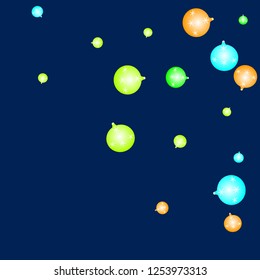 Celebration background template with Christmas balls. New Year Vector Background for Brochure, Cover. Vector Holiday Texture.