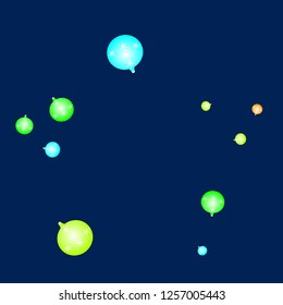 Celebration background template with Christmas balls. New Year Vector Background for Brochure, Cover. Vector Holiday Texture.
