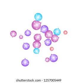 Celebration background template with Christmas balls. New Year Vector Background for Brochure, Cover. Vector Holiday Texture.
