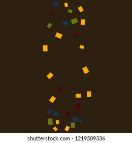 Celebration background template with colorful confetti. Vector illustrationd