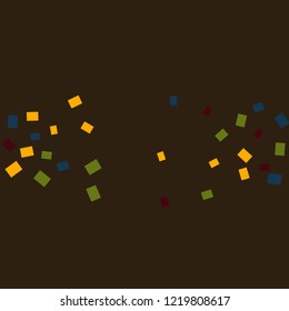 Celebration background template with colorful confetti. Vector illustration