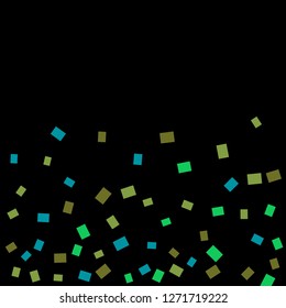 Celebration background template with colorful confetti. Vector illustration
