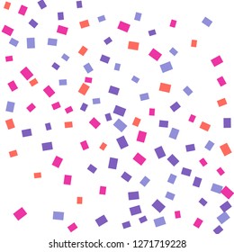 Celebration background template with colorful confetti. Vector illustration

