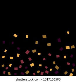 Celebration background template with colorful confetti. Vector illustration
