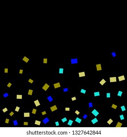 Celebration background template with colorful confetti. Vector illustration