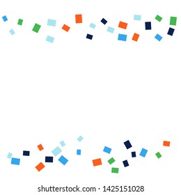 Celebration background template with colorful confetti. Vector illustration
