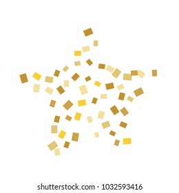 Celebration background template with colorful konfetti. Vector illustration