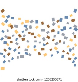 Celebration background template with colorful konfetti. Vector illustration