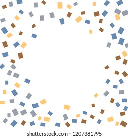 Celebration background template with colorful konfetti. Vector illustration