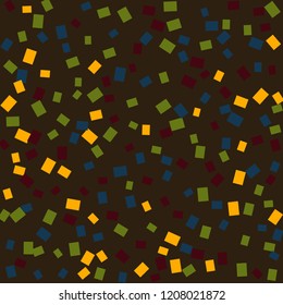 Celebration background template with colorful konfetti. Vector illustration