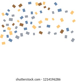 Celebration background template with colorful konfetti. Vector illustration
