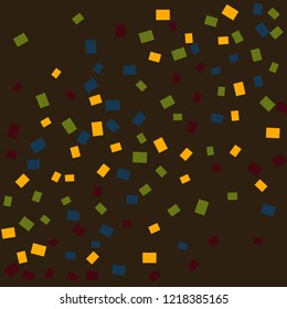 Celebration background template with colorful konfetti. Vector illustration