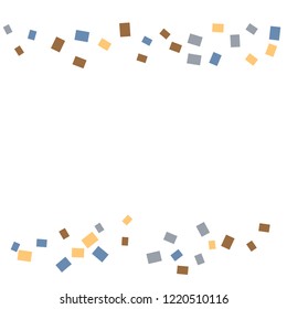 Celebration background template with colorful konfetti. Vector illustration