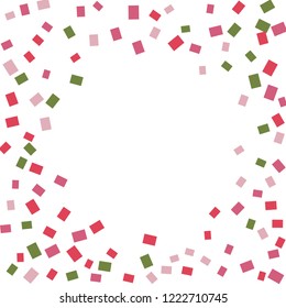 Celebration background template with colorful konfetti. Vector illustration
