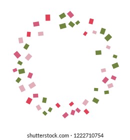 Celebration background template with colorful konfetti. Vector illustration
