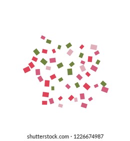 Celebration background template with colorful konfetti. Vector illustration

