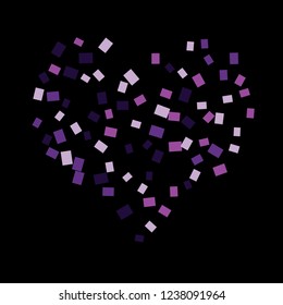 Celebration background template with colorful konfetti. Vector illustration