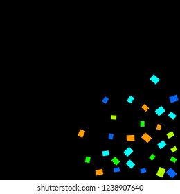 Celebration background template with colorful konfetti. Vector illustration