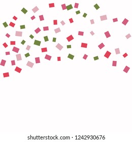 Celebration background template with colorful konfetti. Vector illustration